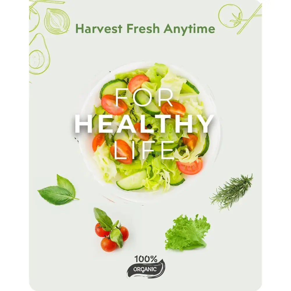 140 Parçalık Hidroponik Sistem Seti – AeroGarden Uyumlu, Ot Yetiştirme Kiti Temel Parçaları (Süngerler, Sepetler, Kapaklar, Etiketler)