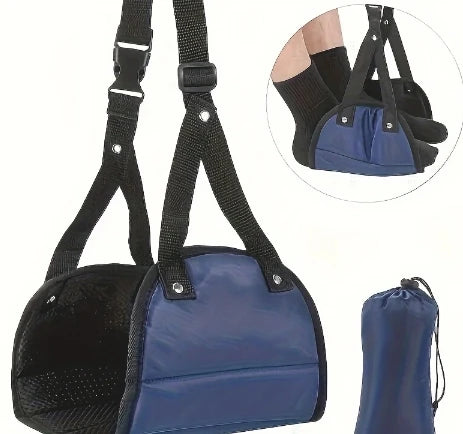 Seyahat İçin Ayarlanabilir Ayak Hamakları – Araç, Uçak ve Ofis Kullanımına Uygun, Asılabilir Basit Bacak Destekli Ayak Dinlendirme Pedi