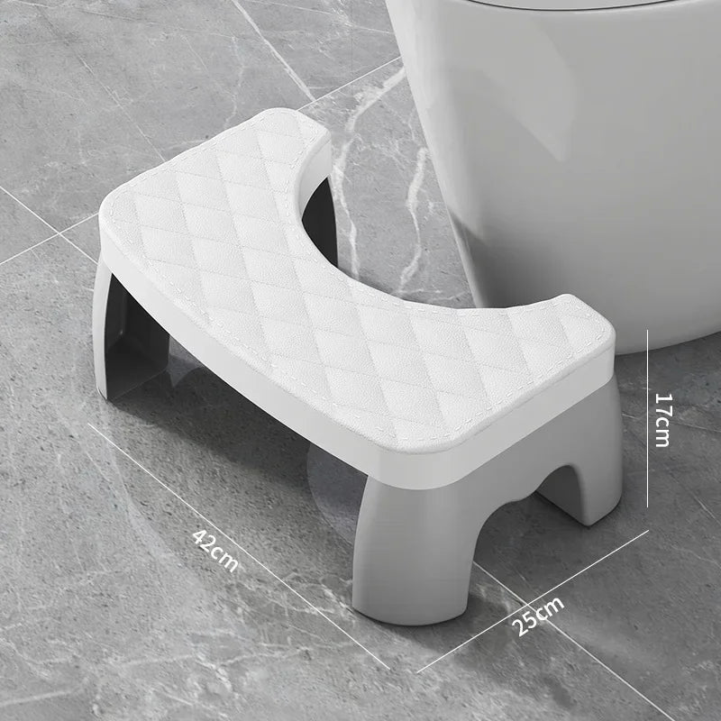 Adult Plastic Anti-slip Toilet Stool, Office Footrest, Elderly, Children, and Pregnant Women in The Bathroom Squat Toilet Stool
